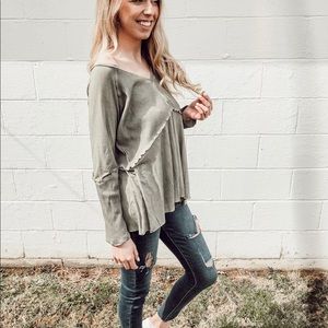 Green Long Sleeve Tee